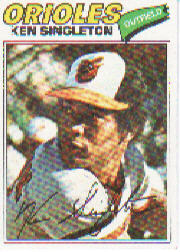 1977 Topps Baseball Cards      445     Ken Singleton